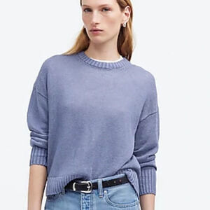 Madewell Linen Drop-Shoulder Sweater Size XS